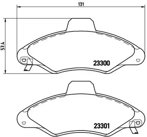 накладки BREMBO P 24 045