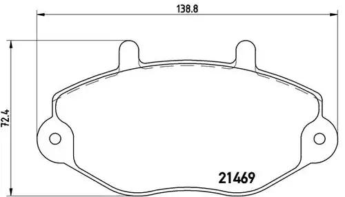 накладки BREMBO P 24 050