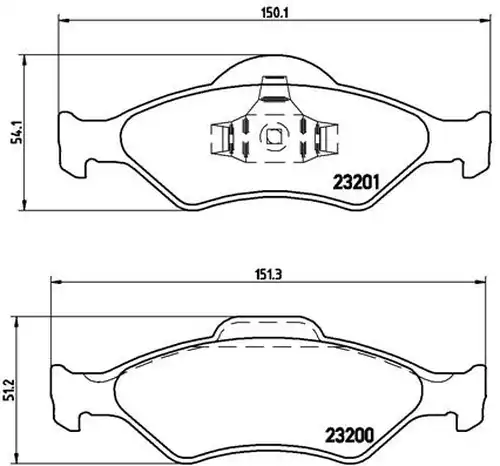накладки BREMBO P 24 054