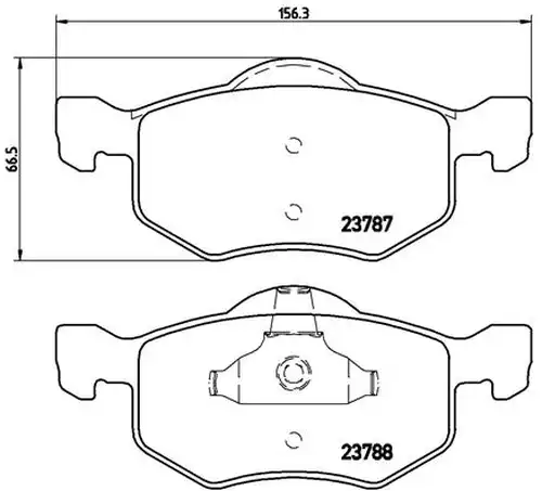 накладки BREMBO P 24 056