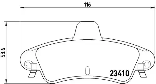 накладки BREMBO P 24 070