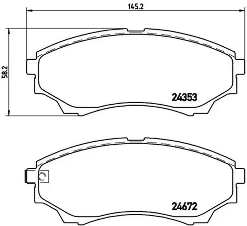 накладки BREMBO P 24 086