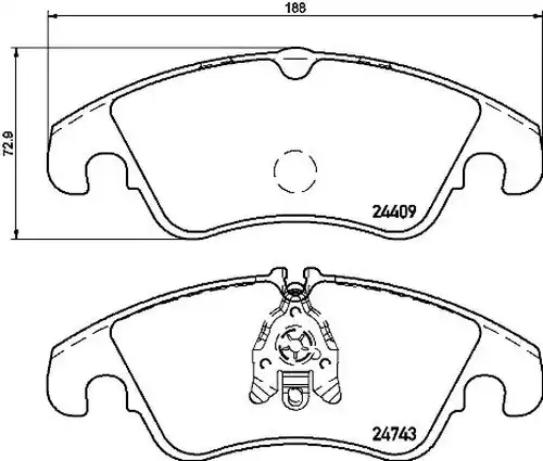накладки BREMBO P 24 161