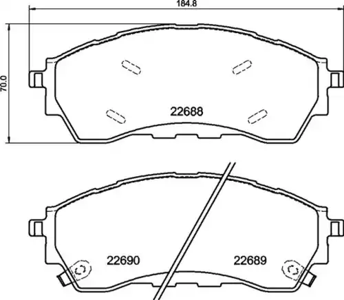 накладки BREMBO P 24 225