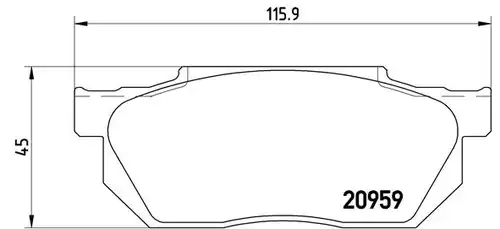 накладки BREMBO P 28 006