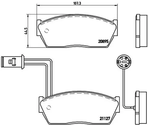 накладки BREMBO P 28 009