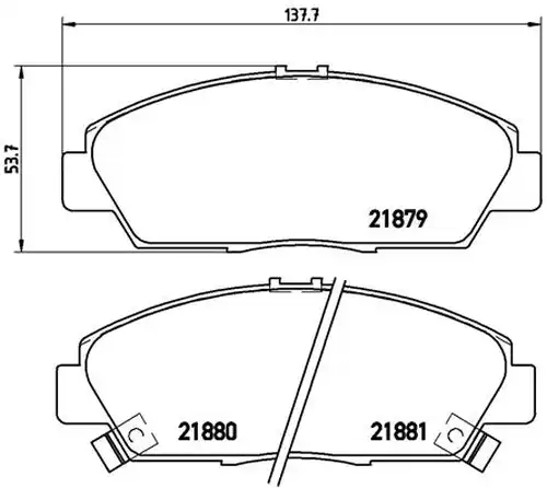 накладки BREMBO P 28 021