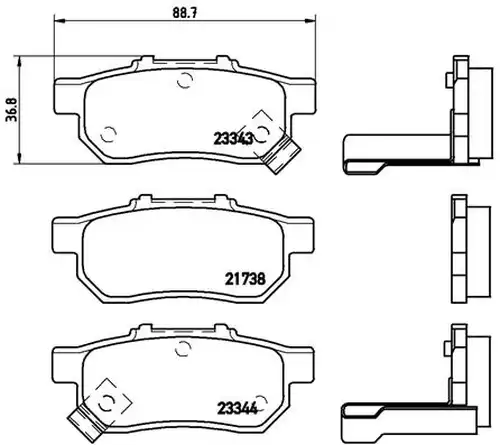 накладки BREMBO P 28 025