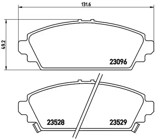 накладки BREMBO P 28 031