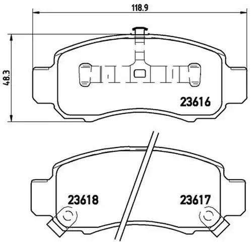 накладки BREMBO P 28 033