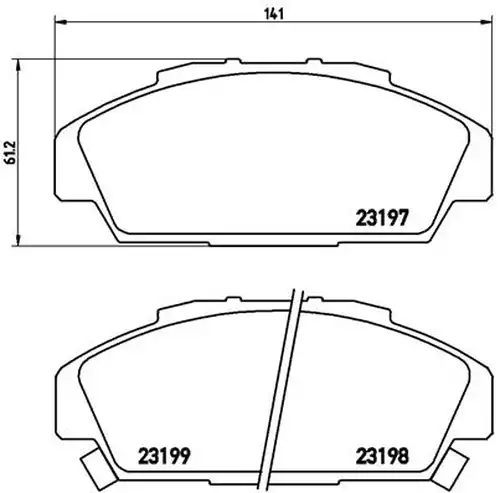 накладки BREMBO P 28 041