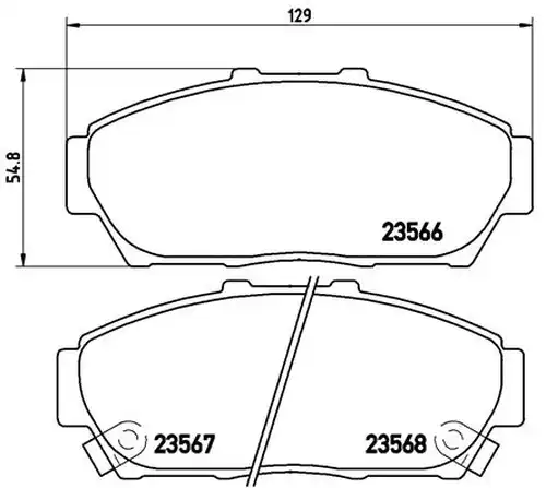 накладки BREMBO P 28 048