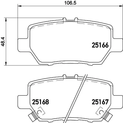 накладки BREMBO P 28 078