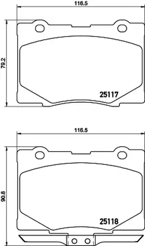 накладки BREMBO P 28 079