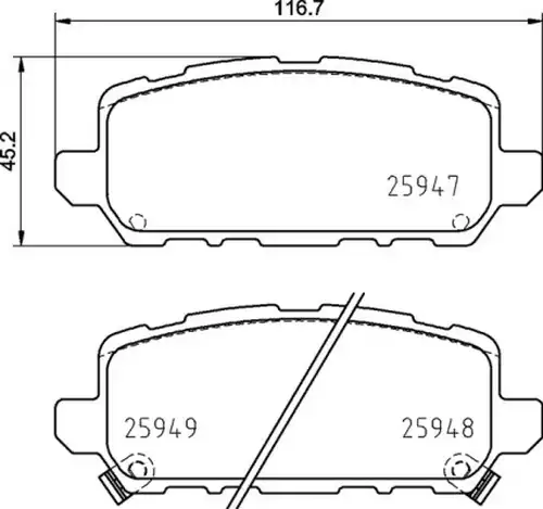 накладки BREMBO P 28 090