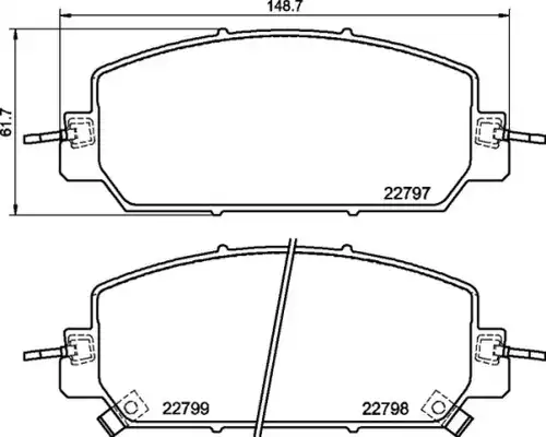 накладки BREMBO P 28 098