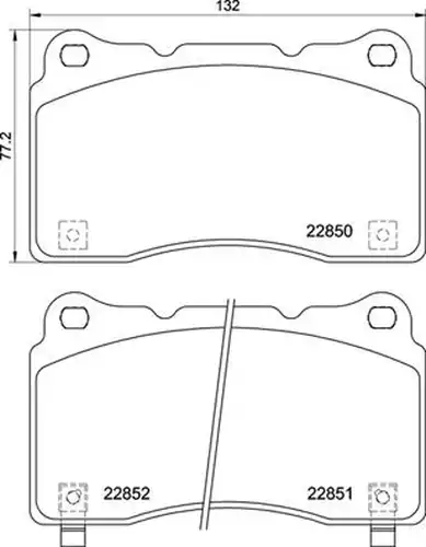 накладки BREMBO P 28 099
