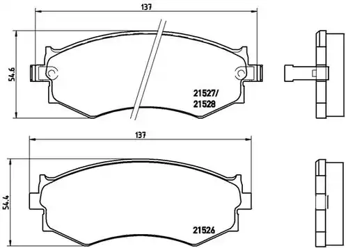 накладки BREMBO P 30 002