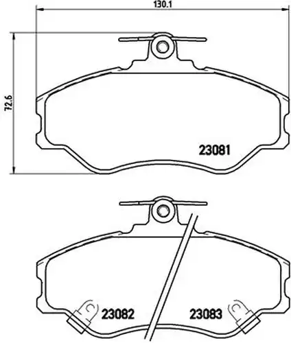 накладки BREMBO P 30 005