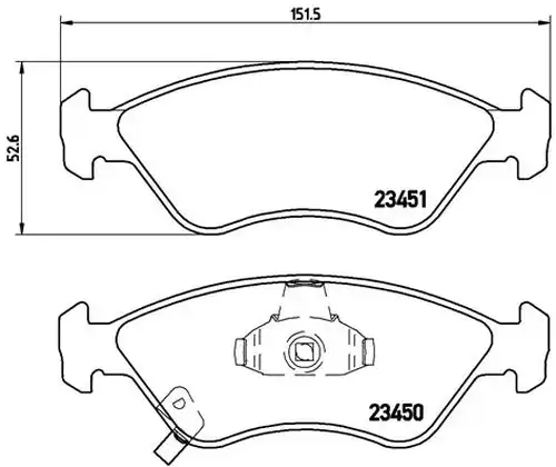 накладки BREMBO P 30 007