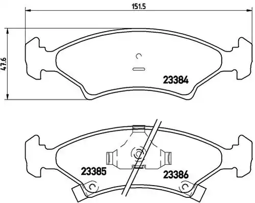 накладки BREMBO P 30 009