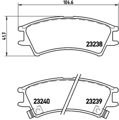 накладки BREMBO P 30 011
