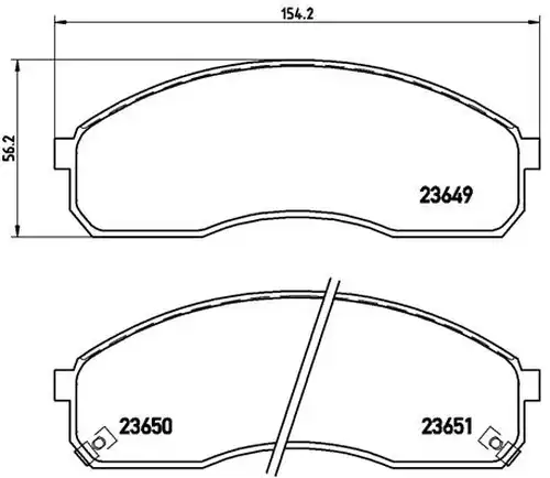 накладки BREMBO P 30 012