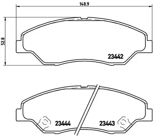 накладки BREMBO P 30 015