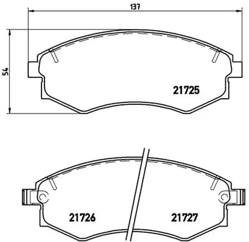 накладки BREMBO P 30 022