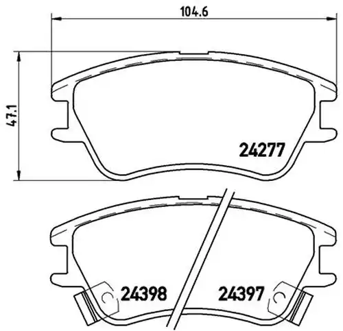 накладки BREMBO P 30 027