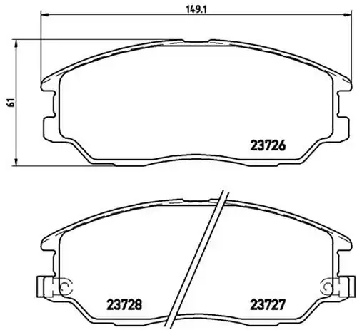 накладки BREMBO P 30 028