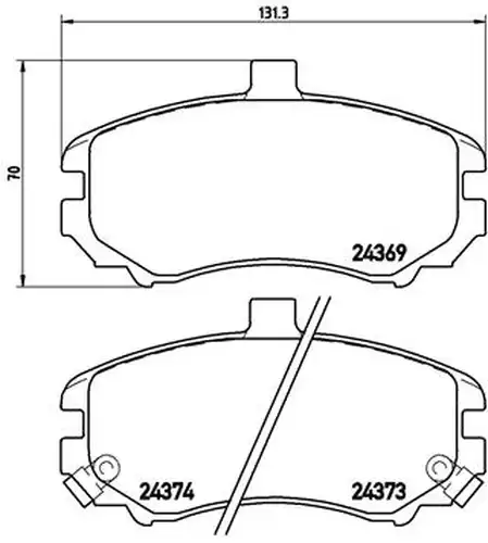 накладки BREMBO P 30 029
