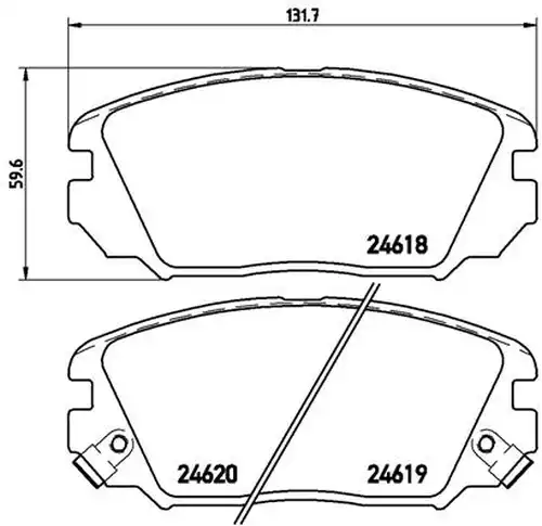накладки BREMBO P 30 031