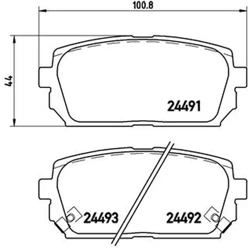 накладки BREMBO P 30 040