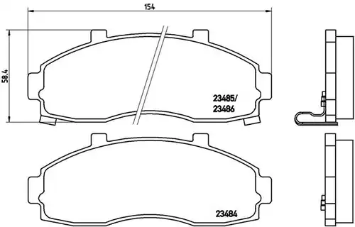 накладки BREMBO P 30 044