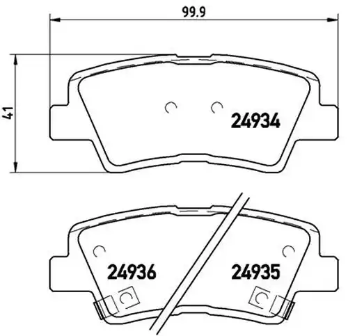 накладки BREMBO P 30 047