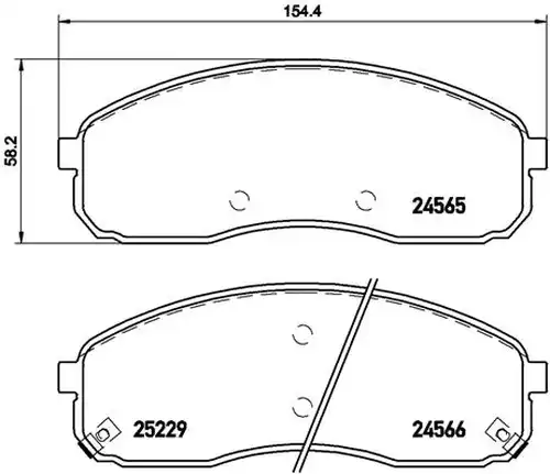 накладки BREMBO P 30 058