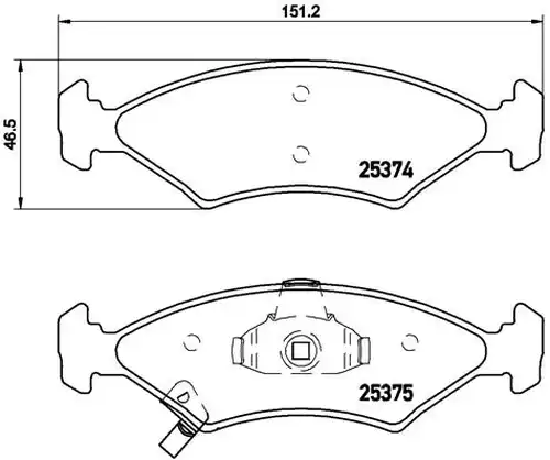накладки BREMBO P 30 062