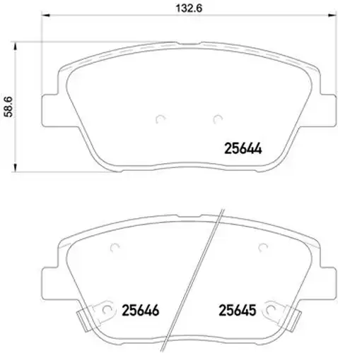 накладки BREMBO P 30 066