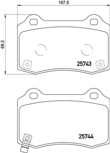 накладки BREMBO P 30 074