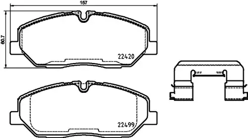 накладки BREMBO P 30 084