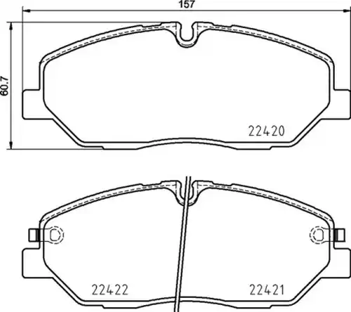 накладки BREMBO P 30 090