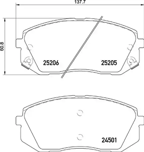 накладки BREMBO P 30 093X