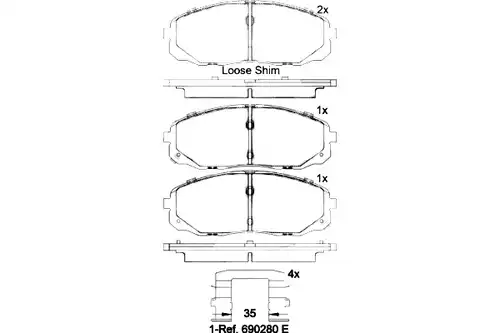 накладки BREMBO P 30 095