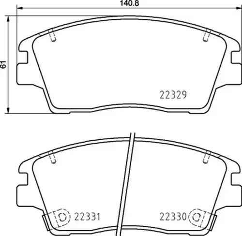 накладки BREMBO P 30 096