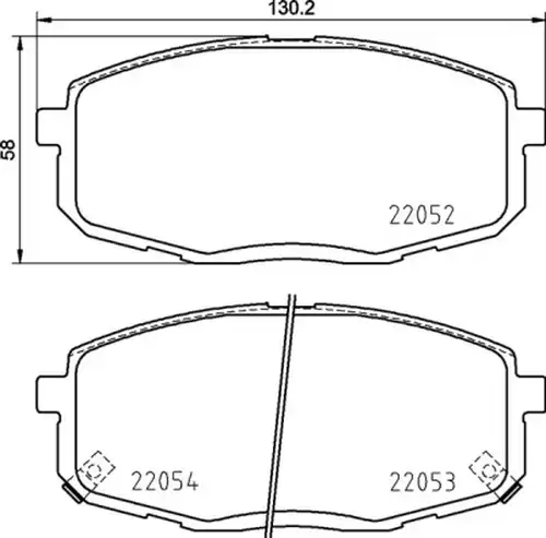 накладки BREMBO P 30 099