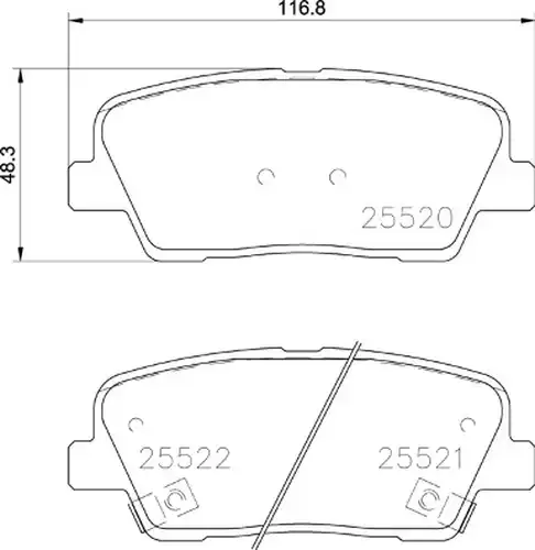 накладки BREMBO P 30 104