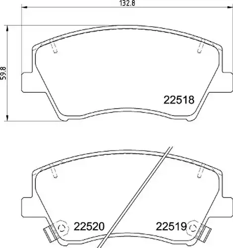 накладки BREMBO P 30 107