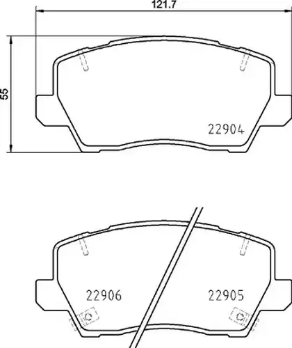 накладки BREMBO P 30 114