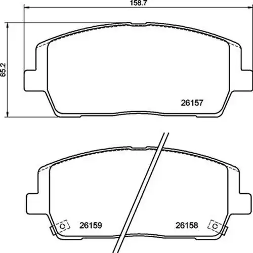 накладки BREMBO P 30 116